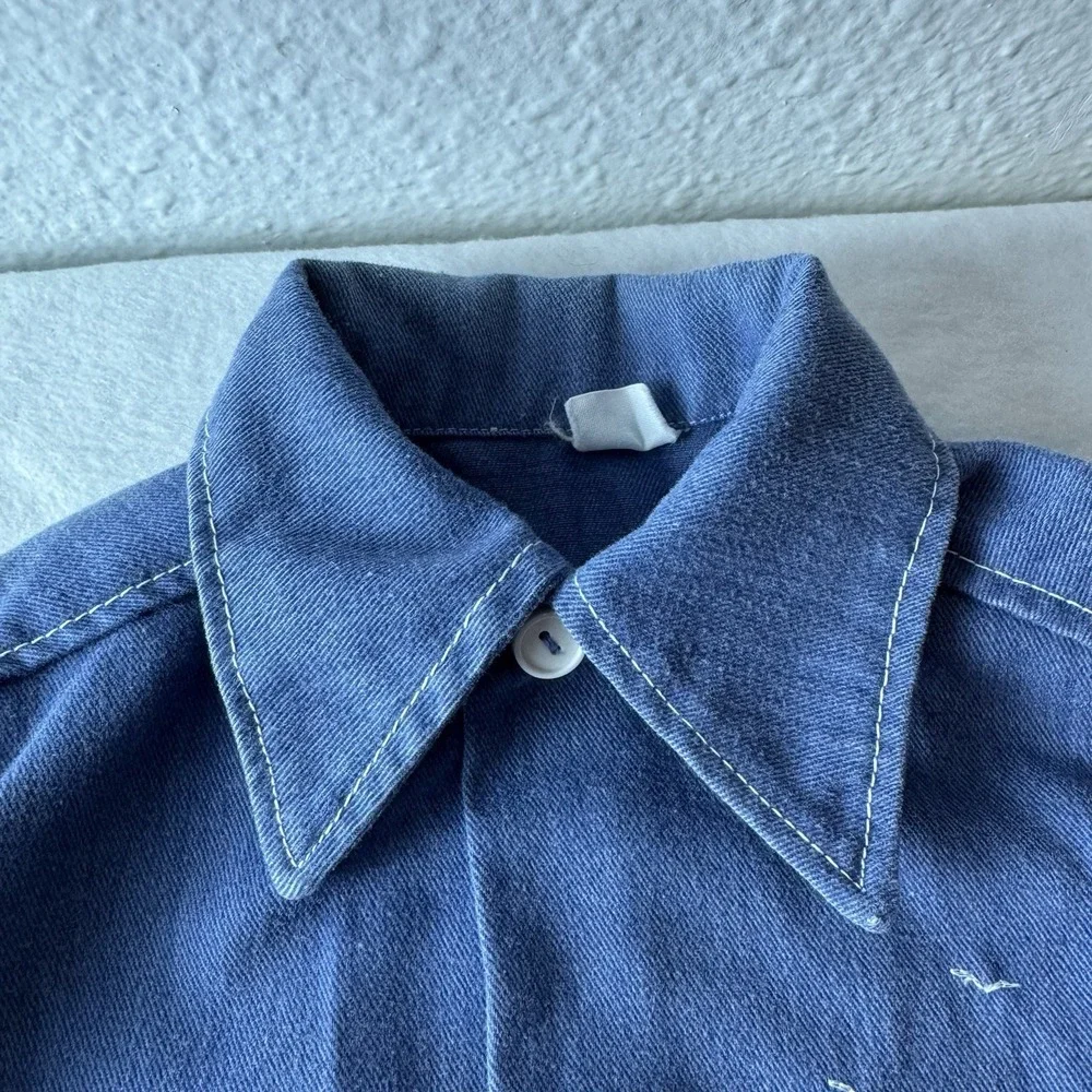 Vintage Baby Smokey The Bear Jacket 60 70s Denim Shirt Save Our Forests *no Size